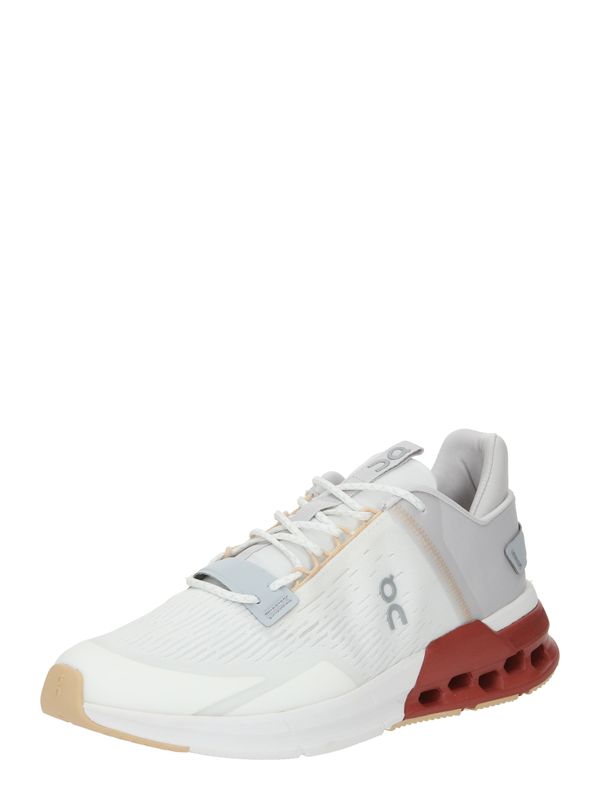 On On Ниски маратонки 'Cloudnova Flux'  бежово / сиво / бяло