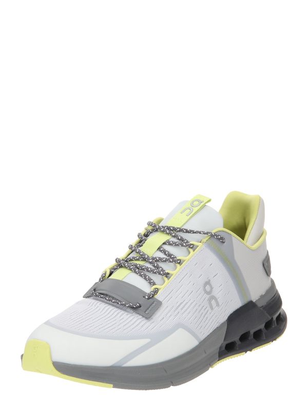 On On Ниски маратонки 'Cloudnova Flux'  пастелно жълто / сиво