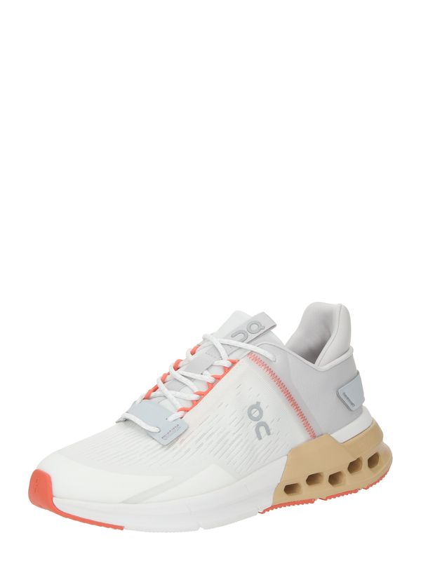 On On Ниски маратонки 'Cloudnova Flux'  сиво / оранжево / бяло