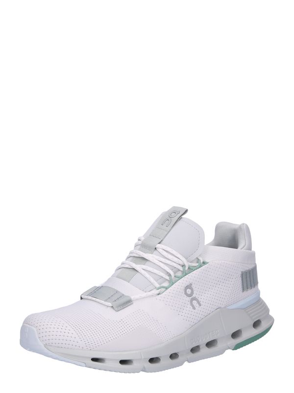 On On Ниски маратонки 'Cloudnova'  сиво / зелено / бяло