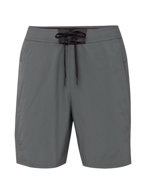 On On Спортен панталон  сиво-кафяво / тъмносиво