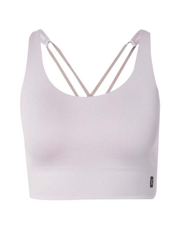 On On Спортен сутиен  светлосиво / черно