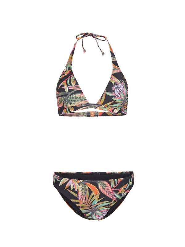 O'NEILL O'NEILL Бански тип бикини 'Marga - Rita'  смарагдово зелено / пастелно оранжево / светлорозово / черно