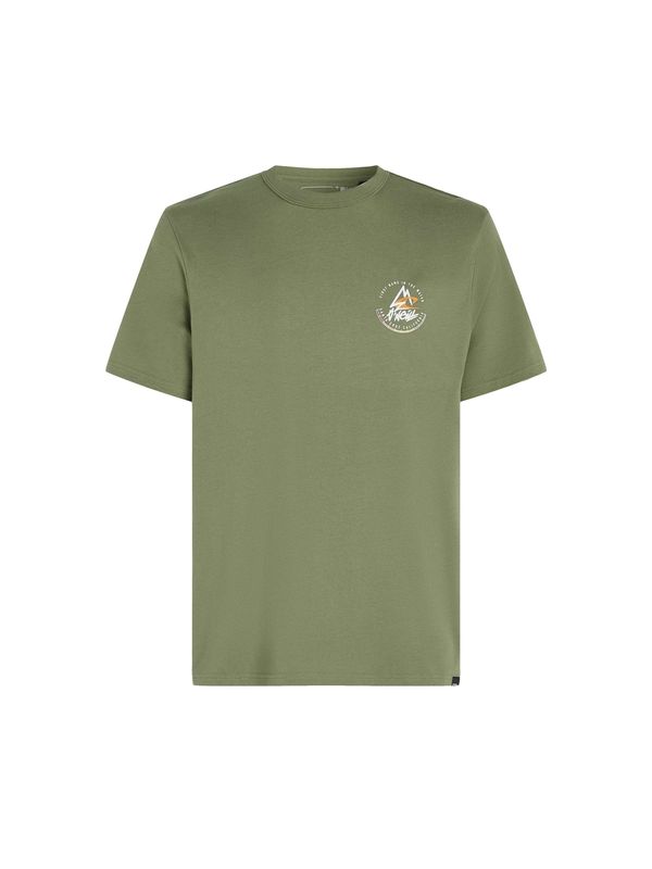 O'NEILL O'NEILL Функционална тениска 'TRVLR'  брокат / каки / мерло / бяло