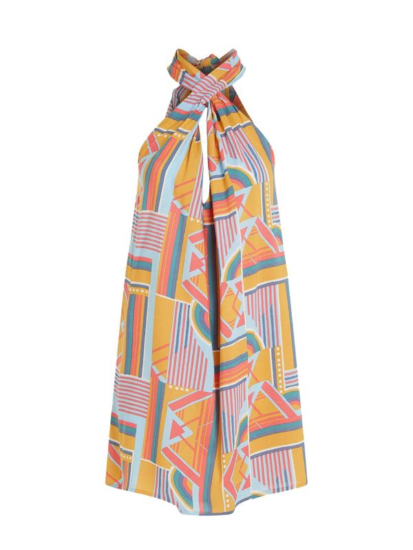 O'NEILL O'NEILL Лятна рокля 'Naima'  светлосиньо / жълто / нефритено зелено / пъпеш