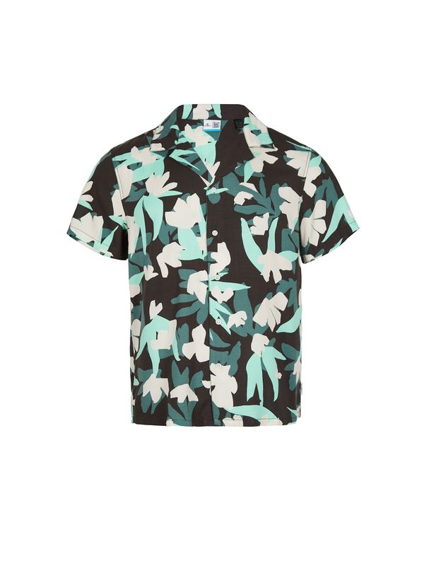 O'NEILL O'NEILL Риза  антрацитно черно / зелено / нефритено зелено / бяло