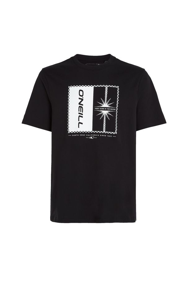 O'NEILL O'NEILL Тениска 'Mix & Match Palm'  черно / бяло