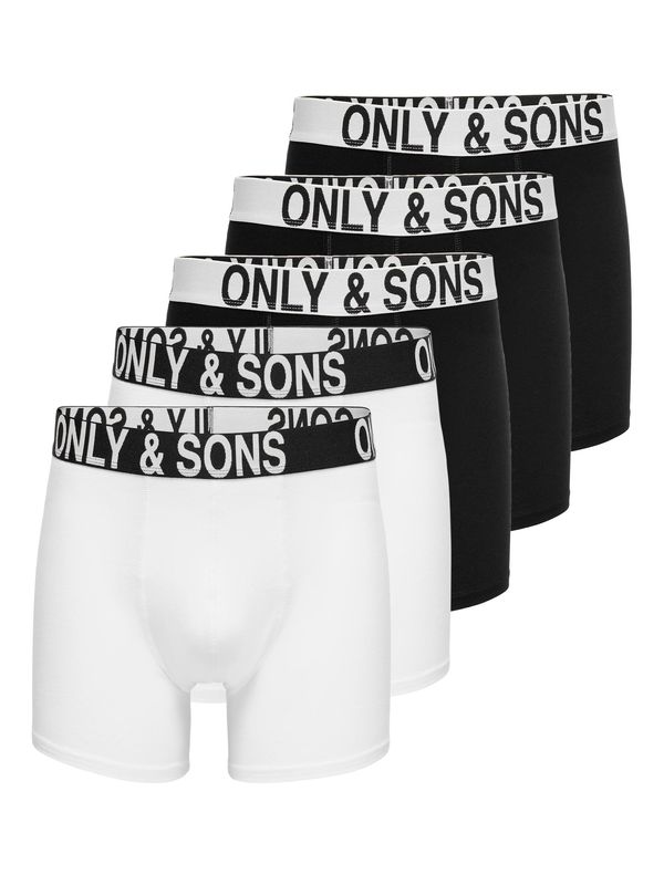Only & Sons Only & Sons Боксерки 'FITZ'  черно / бяло