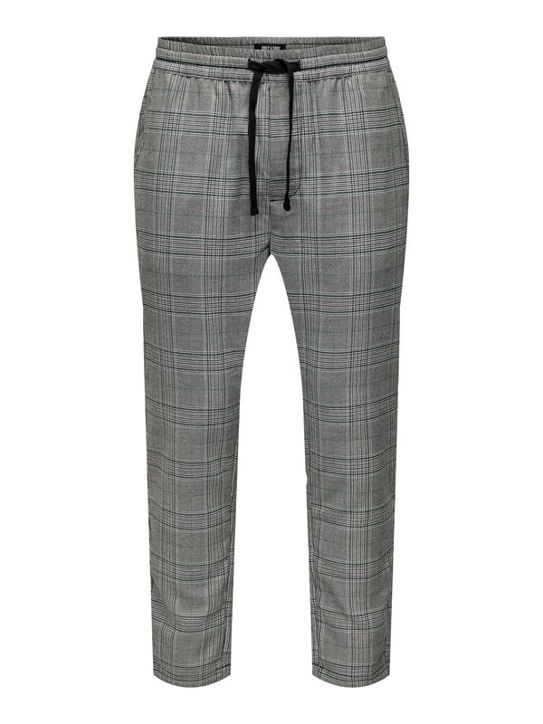 Only & Sons Only & Sons Панталон 'LINUS'  зелено / черно / бяло