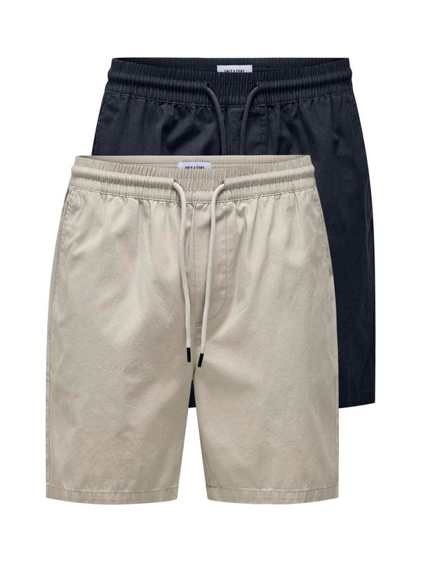 Only & Sons Only & Sons Панталон 'TEL'  нейви синьо / сиво-бежово