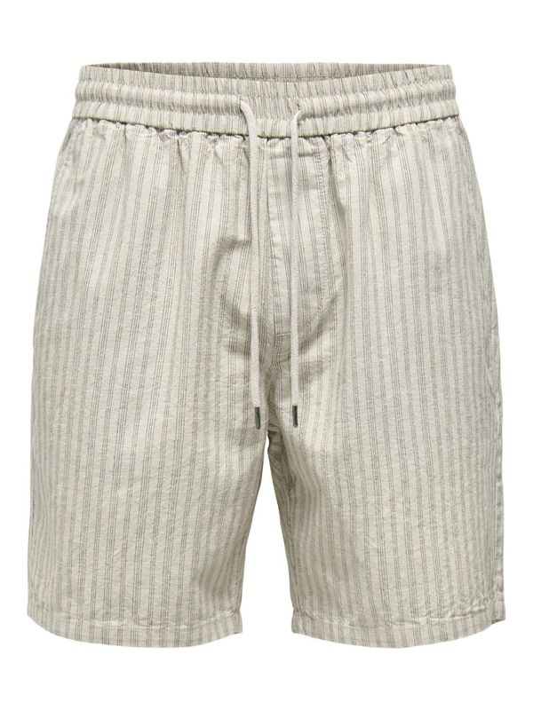 Only & Sons Only & Sons Панталон 'TEL'  сиво-бежово / черно