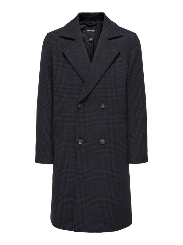 Only & Sons Only & Sons Преходно палто 'ARON'  графитено сиво / базалтово синьо