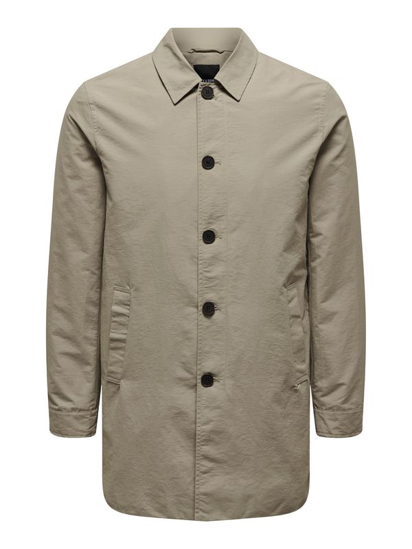 Only & Sons Only & Sons Преходно палто 'GERRY'  сиво-бежово