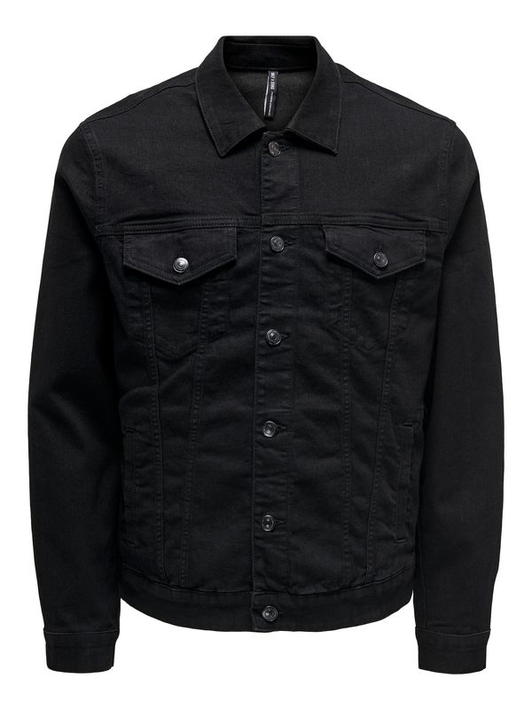 Only & Sons Only & Sons Преходно яке 'Coin'  черен деним