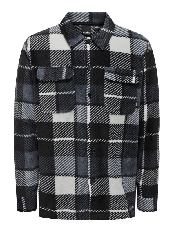 Only & Sons Only & Sons Преходно яке 'KODYL'  гълъбово синьо / черно / бяло