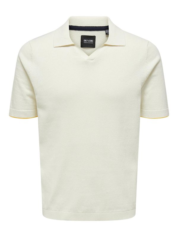 Only & Sons Only & Sons Пуловер 'DAL'  бял памук