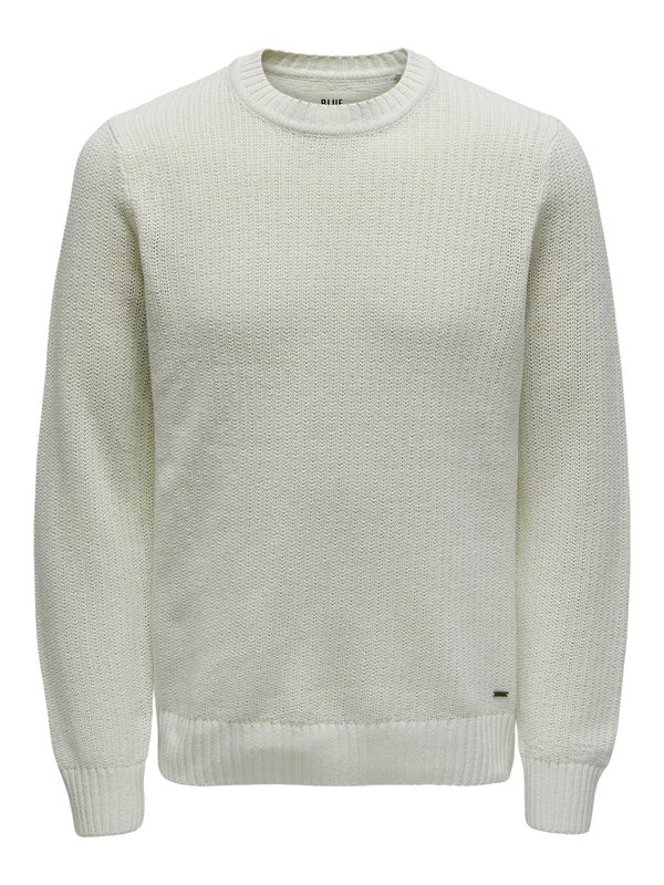 Only & Sons Only & Sons Пуловер 'Dash'  бяло