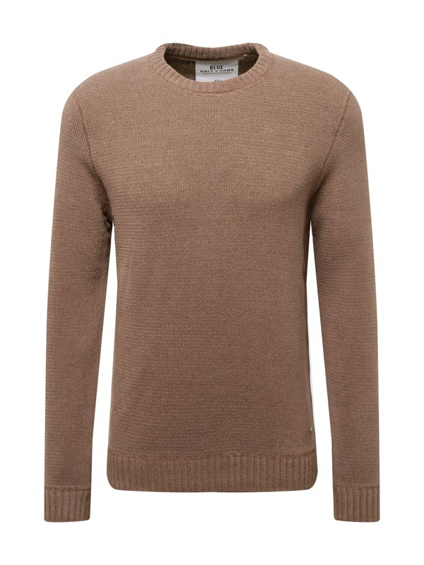 Only & Sons Only & Sons Пуловер 'Ese'  светлокафяво