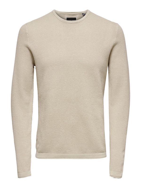 Only & Sons Only & Sons Пуловер 'Panter'  бежово