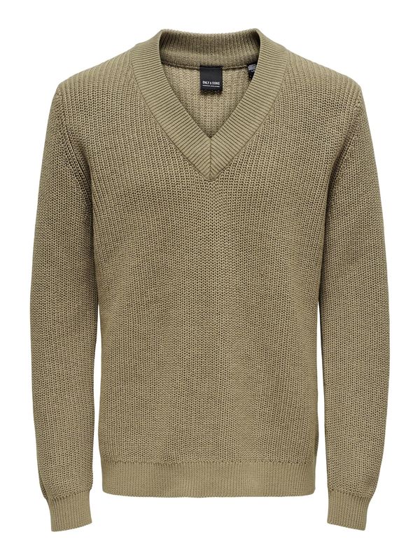 Only & Sons Only & Sons Пуловер  сиво-бежово