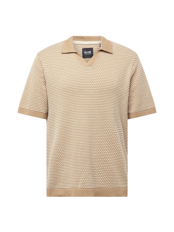 Only & Sons Only & Sons Пуловер 'TAPA'  камел / бяло