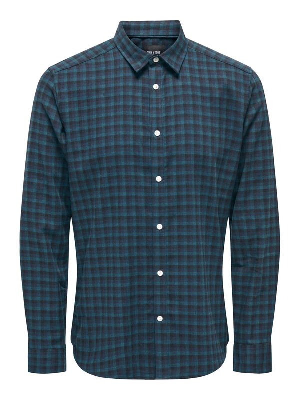 Only & Sons Only & Sons Риза 'BEN'  нейви синьо / опушено синьо / гълъбово синьо