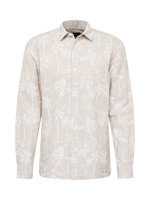 Only & Sons Only & Sons Риза 'CAIDEN'  цвят "пясък" / бяло