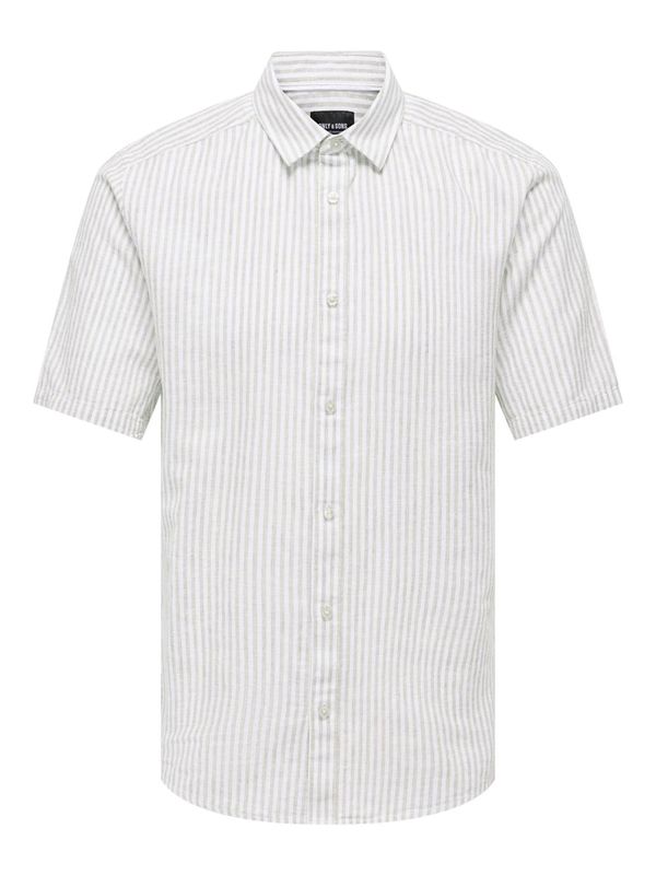 Only & Sons Only & Sons Риза 'CAIDEN'  сиво / мръсно бяло