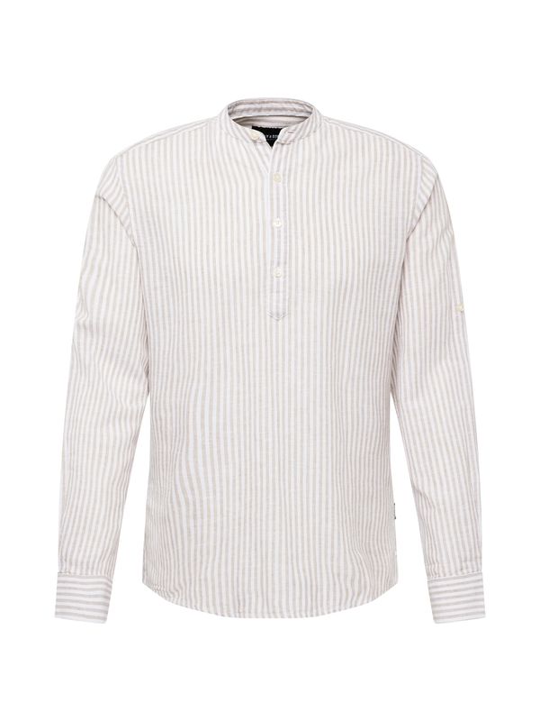 Only & Sons Only & Sons Риза 'CAIDEN'  светлобежово / бяло