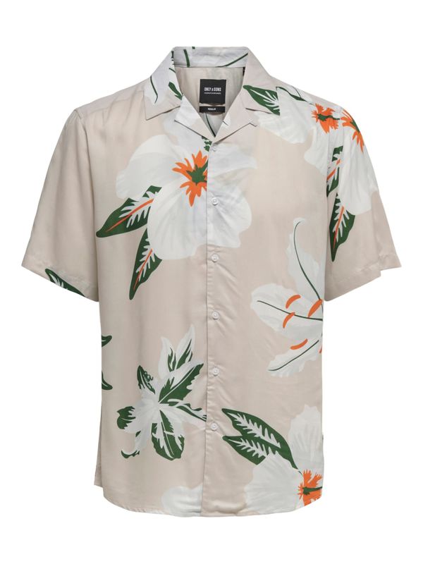 Only & Sons Only & Sons Риза 'Dan'  сребърно сиво / сиво-бежово / тъмнозелено / тъмно коралово / бяло