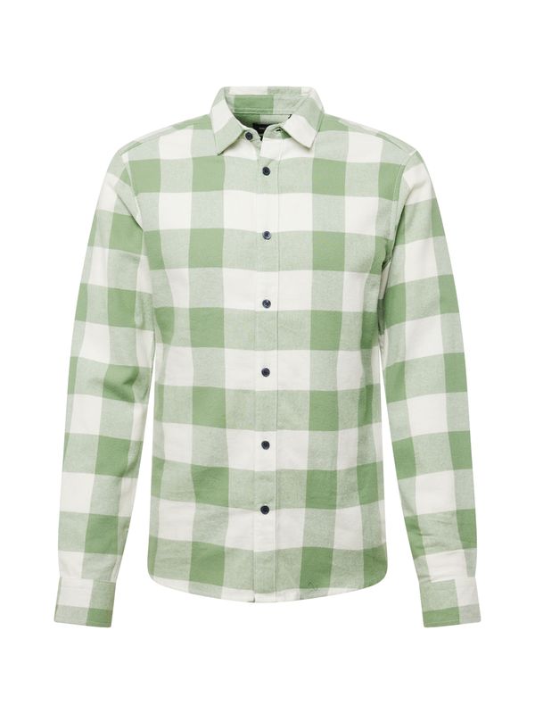 Only & Sons Only & Sons Риза 'GUDMUND'  светлозелено / бяло