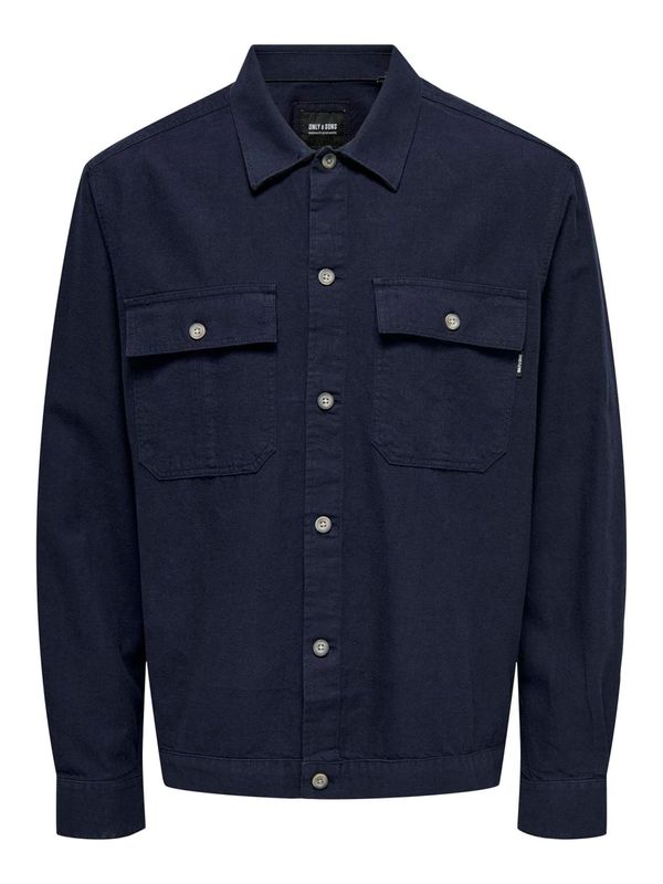 Only & Sons Only & Sons Риза 'KENNET'  нощно синьо