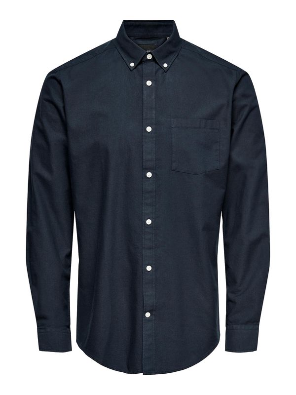 Only & Sons Only & Sons Риза 'Neil'  нейви синьо / бяло