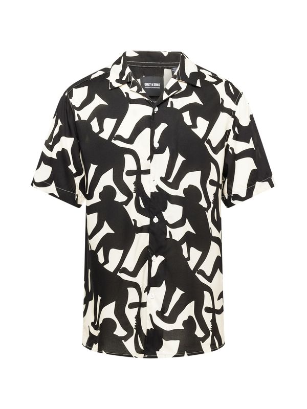 Only & Sons Only & Sons Риза 'SETH'  черно / бяло