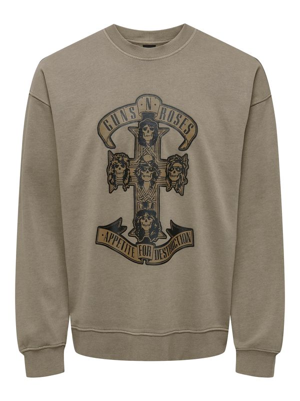 Only & Sons Only & Sons Суичър  маслина / черно