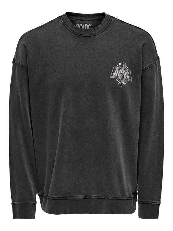 Only & Sons Only & Sons Суичър  светлосиво / черно