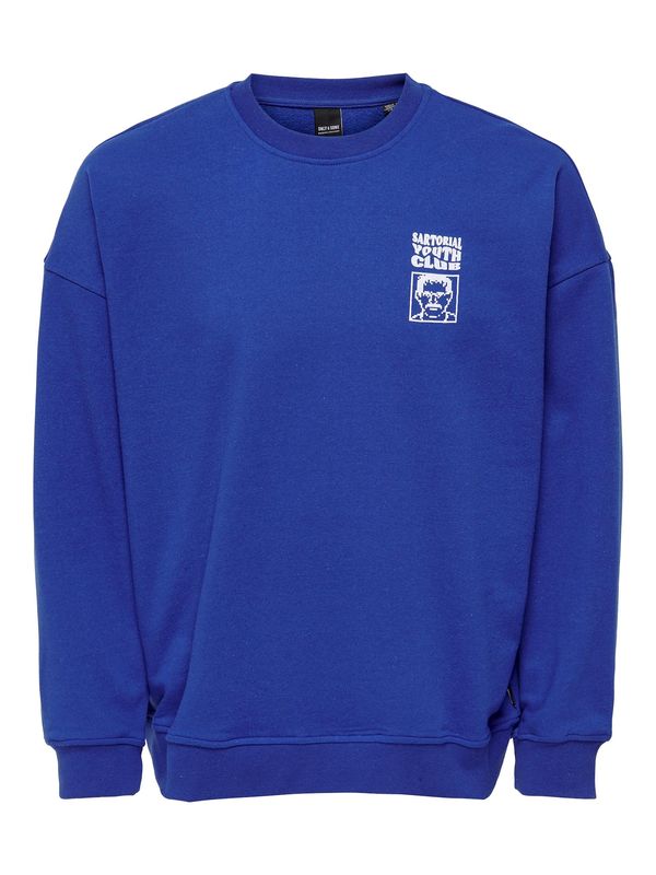 Only & Sons Only & Sons Суичър 'Toby'  кралско синьо / бяло