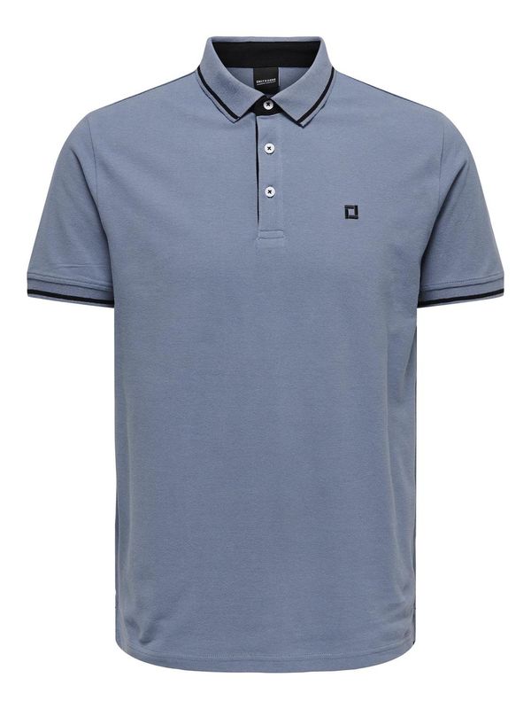 Only & Sons Only & Sons Тениска 'FLETCHER'  гълъбово синьо / черно