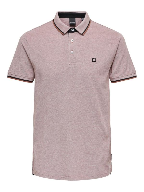 Only & Sons Only & Sons Тениска 'Fletcher'  кафяв меланж