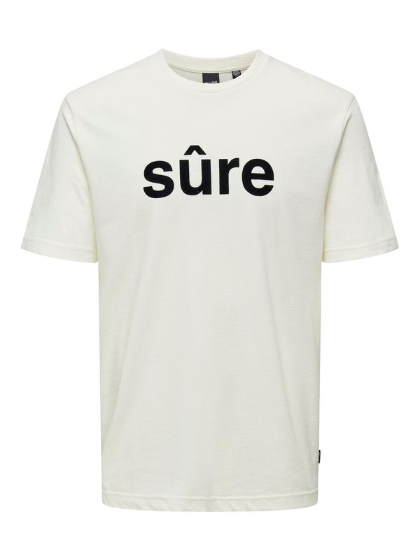 Only & Sons Only & Sons Тениска 'KARTER'  черно / бяло