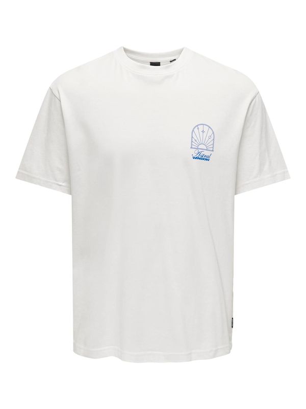 Only & Sons Only & Sons Тениска 'KASON'  синьо / бяло