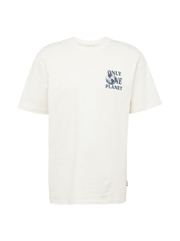 Only & Sons Only & Sons Тениска 'LAYNE'  нейви синьо / бяло