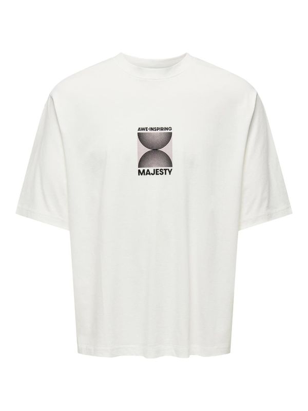 Only & Sons Only & Sons Тениска 'LENNY'  синьо / светлочервено / черно / бяло