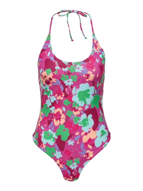 ONLY ONLY Бански костюм 'EVA'  небесносиньо / лайм / розово / бургундово червено