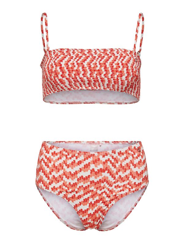 ONLY ONLY Бански тип бикини 'Amalie'  оранжево / розе / червено