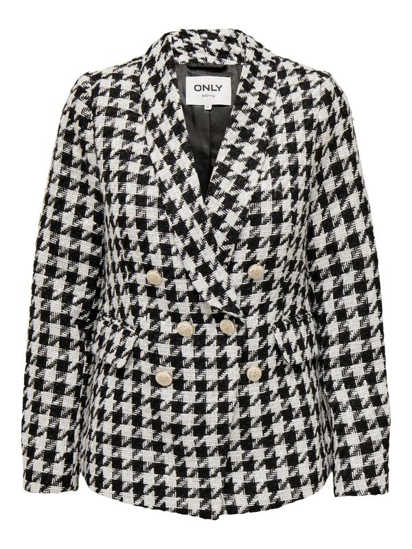 ONLY ONLY Блейзър 'NEW LEELA'  черно / бяло