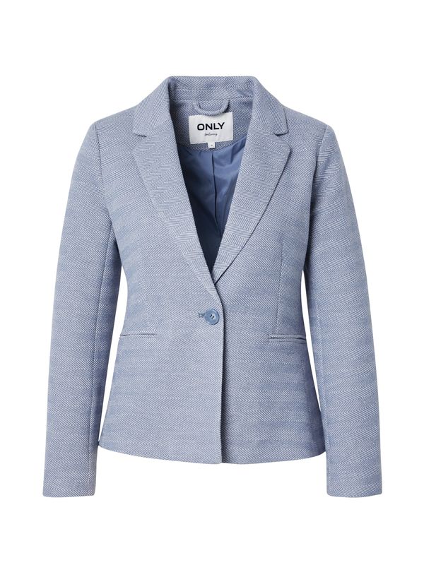 ONLY ONLY Блейзър 'SELMA-LINEA'  гълъбово синьо / бяло