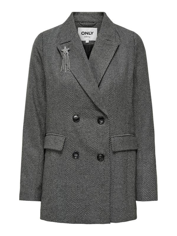 ONLY ONLY Блейзър 'SHAY'  сиво / сребърно