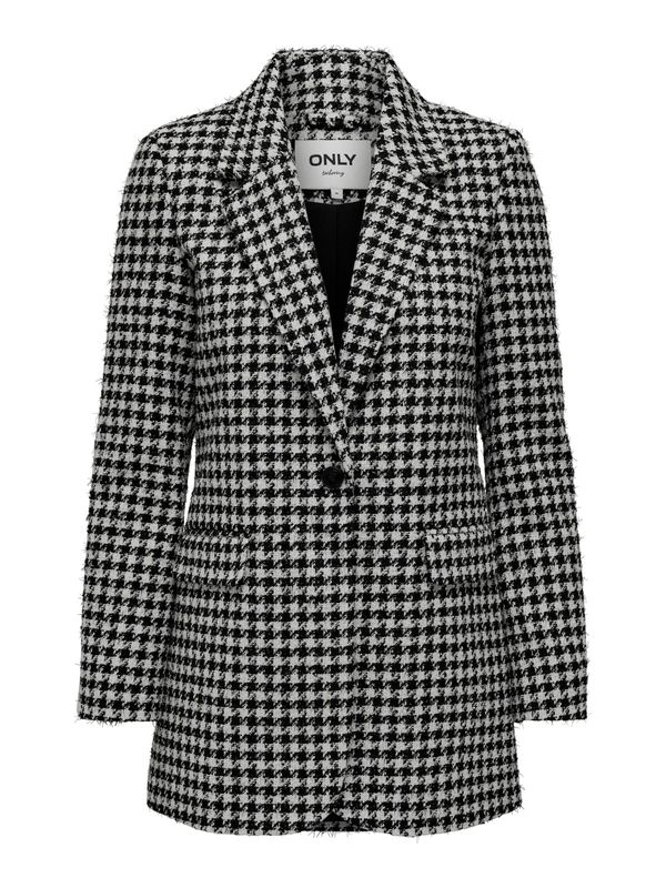 ONLY ONLY Блейзър 'SNOW'  сиво / черно