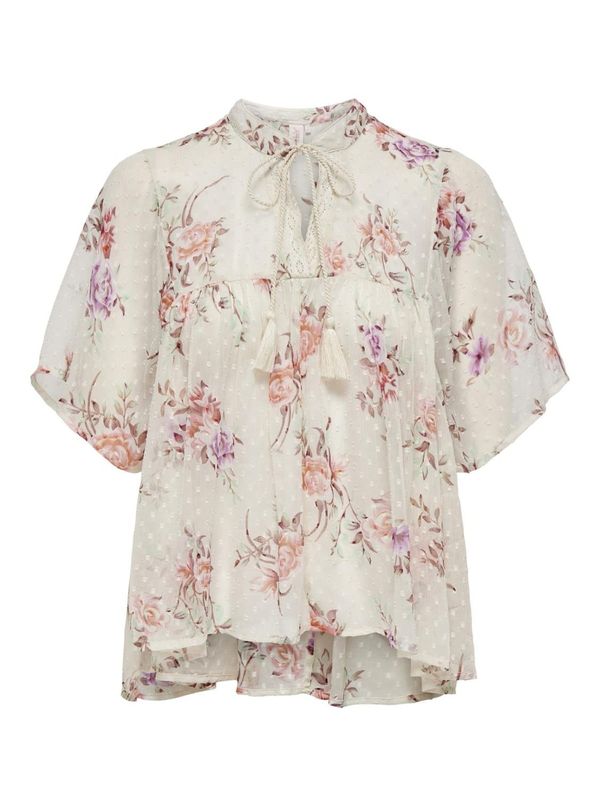 ONLY ONLY Блуза 'AIDA ELISA'  кафяво / лилав / розово / бяло